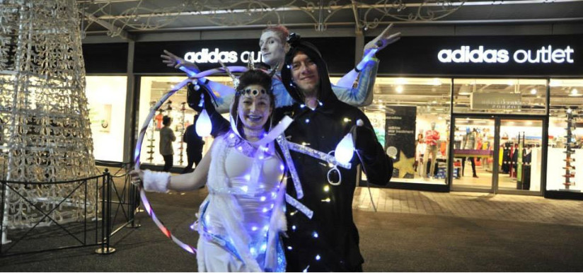 Shopping Centre Glow Show Christmas Activation