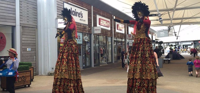 Italian Week Stilt Walkers