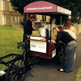 Go Smarter To Work Coffee Promotional Vehicle