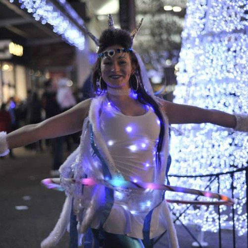 Shopping Centre Christmas Lights Turn On